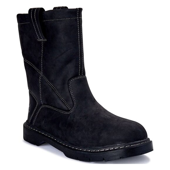 Herman Survivors Pull On Steel Toe Leather Work Boots Theo Oil Slip Resist Sz 14 - Picture 3 of 9